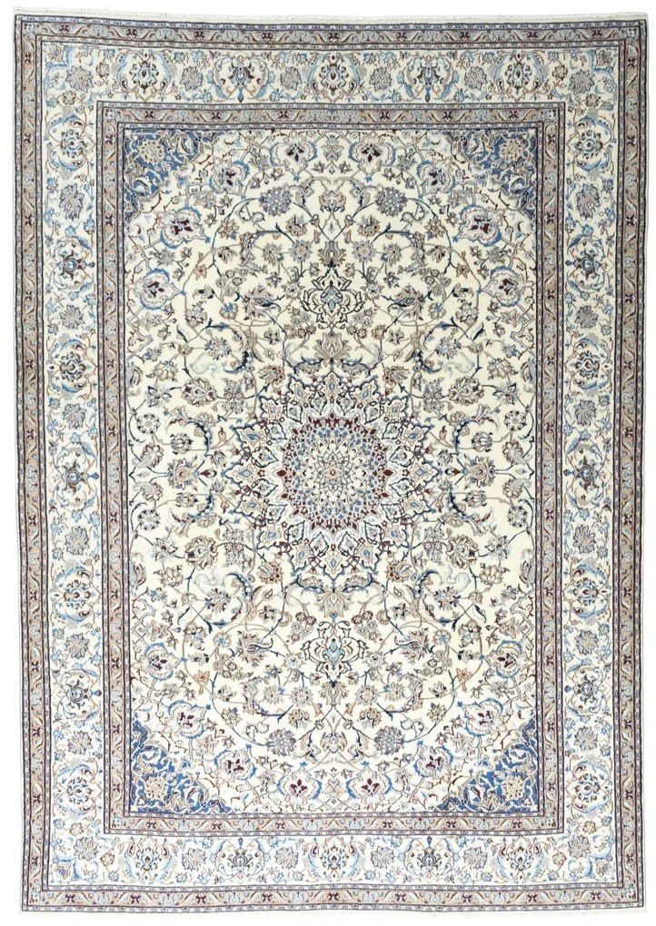Nain Tappeto persiano 350 x 250 Beige (Iran) Annodato A Mano