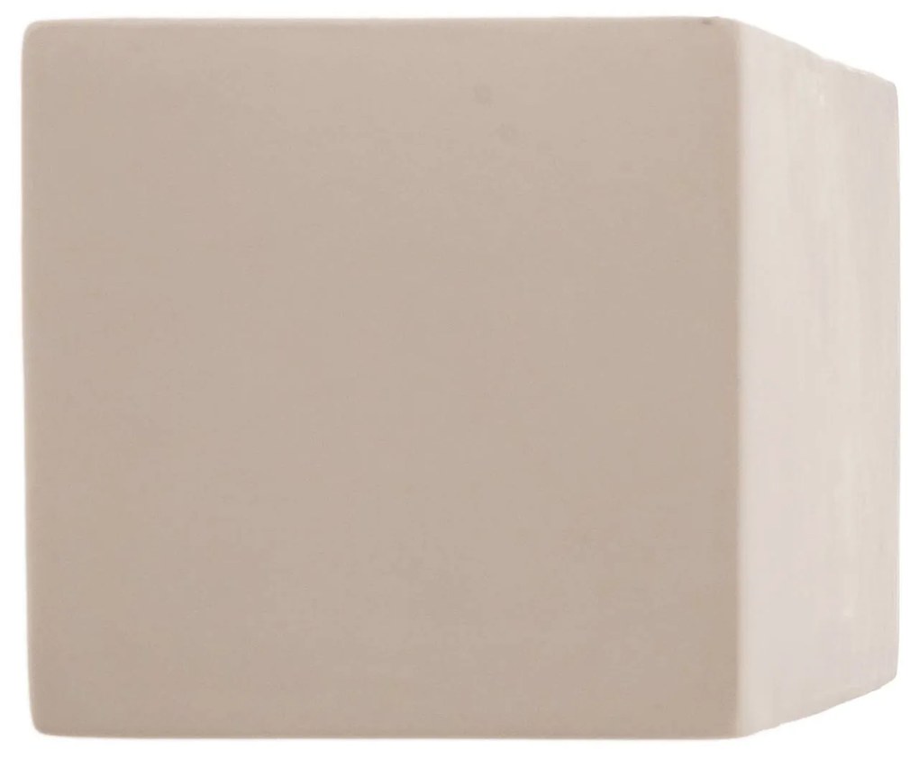 SOLLUX LIGHTING Applique Cube Line up/down in ceramica, bianco