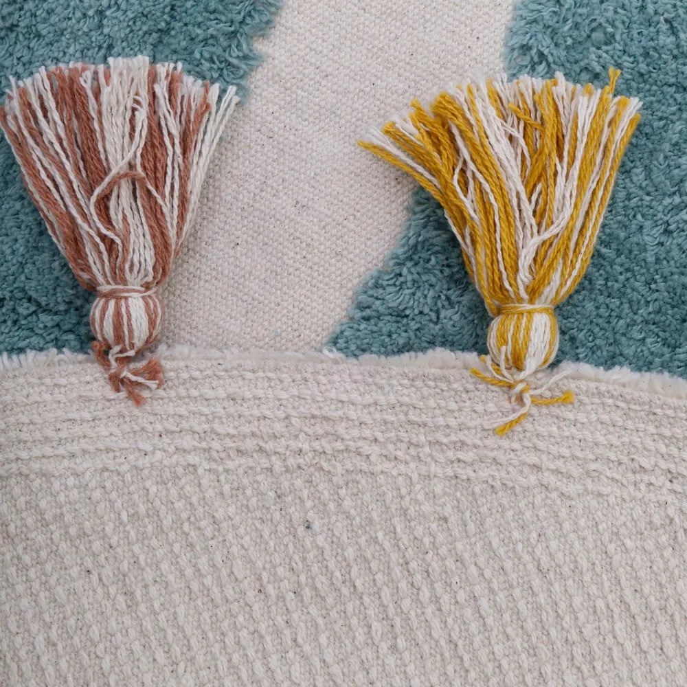 Tappeto per bambini fatto a mano, ø 110 cm Rainbow - Nattiot