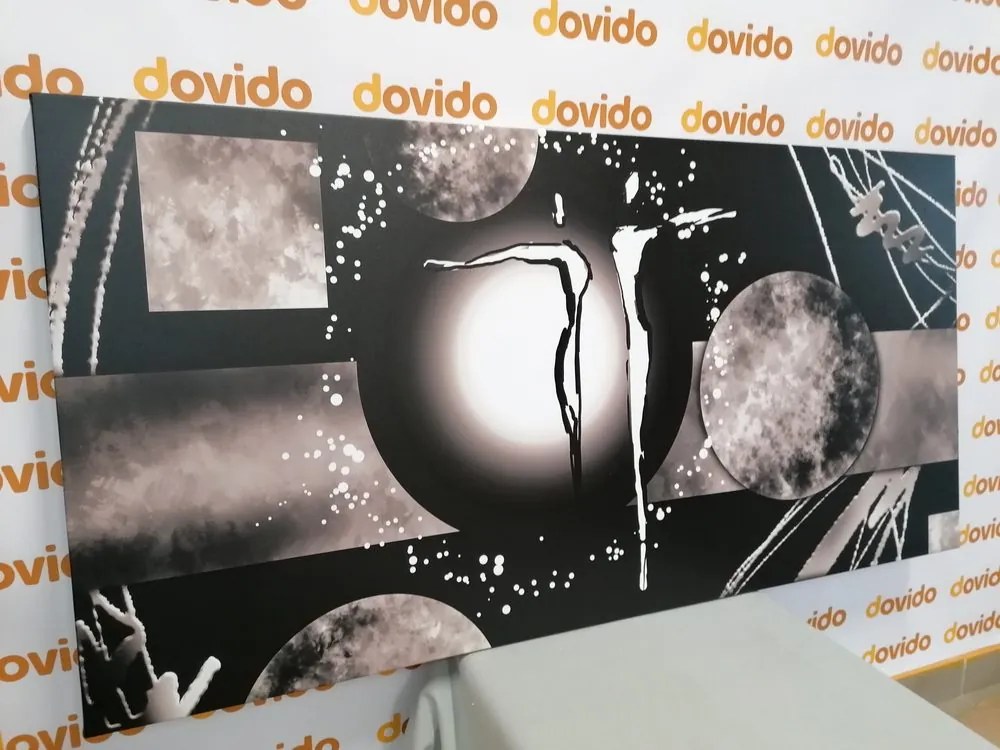 Stampa su tela – Coppia innamorata etnica in bianco e nero