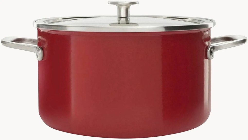 Pentola con rivestimento antiaderente e coperchio Core Enamel, varie misure
