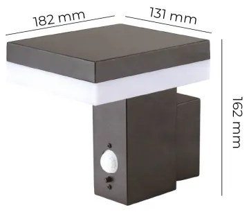 Lampada da parete solare LED SOLARIS2 LED/5,5W/3,7V 4000K IP44 con sensore