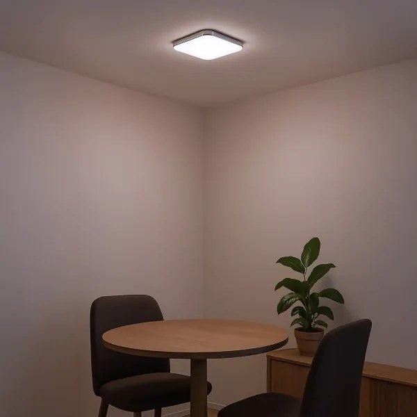 Plafoniera LED NEMO LED/11W/230V 26x26 cm finitura cromata lucida