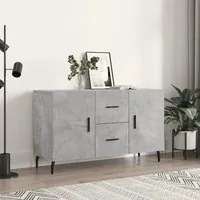 Credenza Grigio Cemento 100x36x60 cm in Legno Multistrato 828192