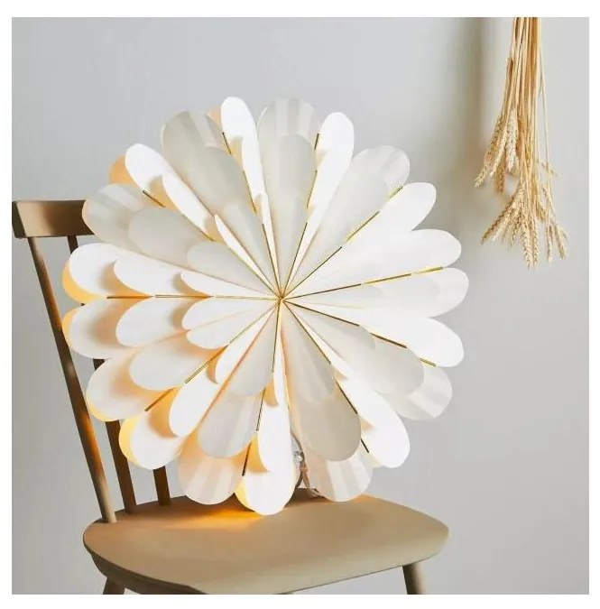 Markslöjd 705309 - Decorazione natalizia MARIGOLD 1xE14/25W/230V d. 60 cm bianco