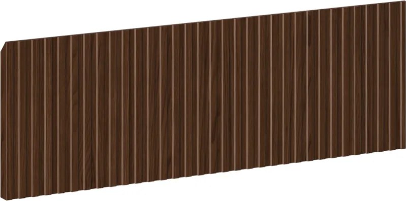 Mexen Rivel front scanalato per corpo mobile bagno 60 x 20 cm, noce - 91A20-0600-235-1-86