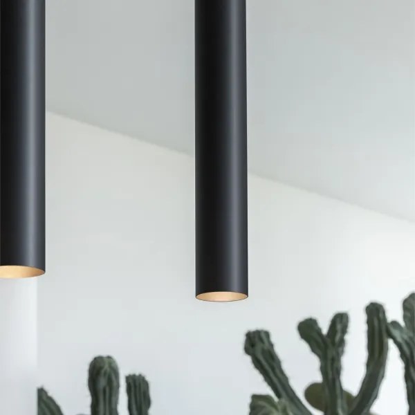 Ideal Lux - Lampada a sospensione LED LOOK 1xGU10/7W/230V CRI 90 Ø 6 cm nero