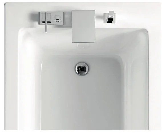 Kamalu - Vasca da bagno 140x70cm in acrilico bianco lucido | KM200