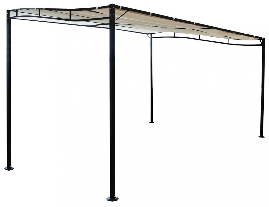 Pergola da giardino addossata al mura 3x4