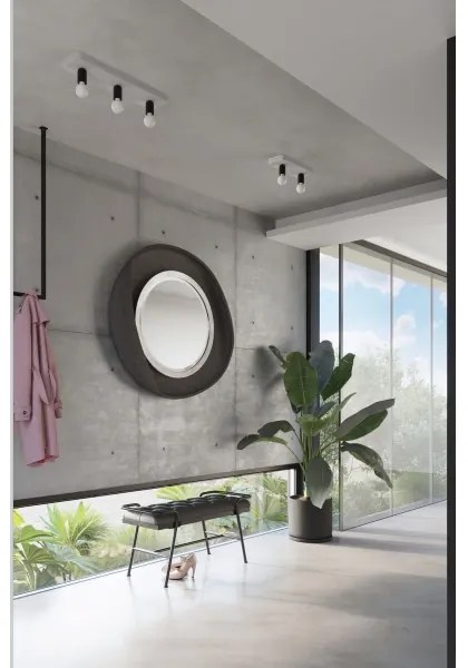 Sollux SL.1157 - Faretto TAVO 2xE27/15W/230V calcestruzzo