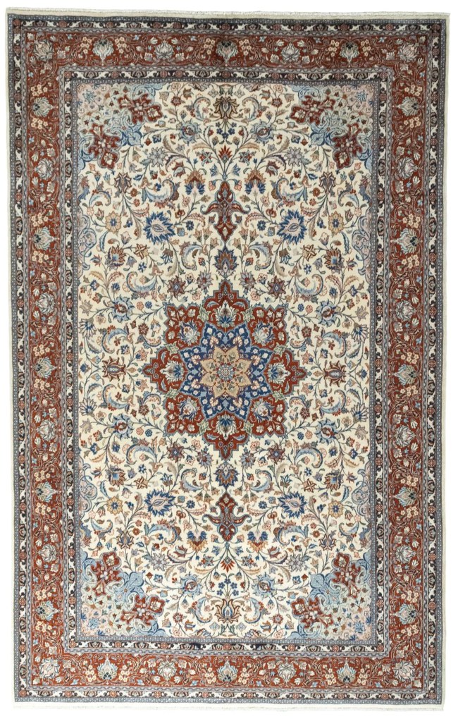 Sarouk Tappeto persiano 200x320 Beige (Iran) Annodato A Mano
