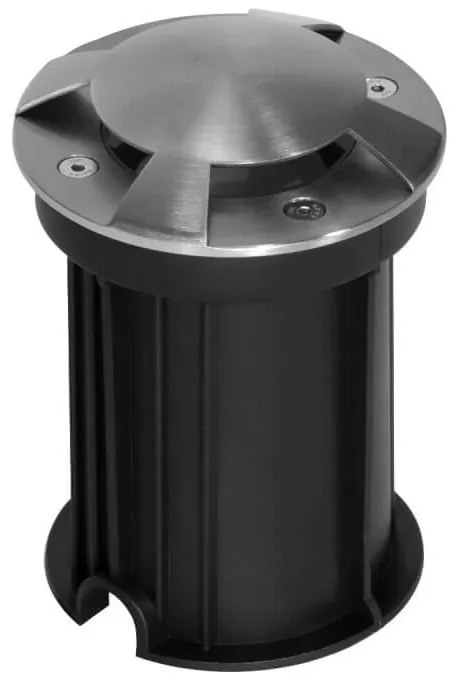 Faretto Carrabile 4 Direzioni MR16 IP67, Acciaio INOX 12/24V, Inox Colore del corpo Alluminio