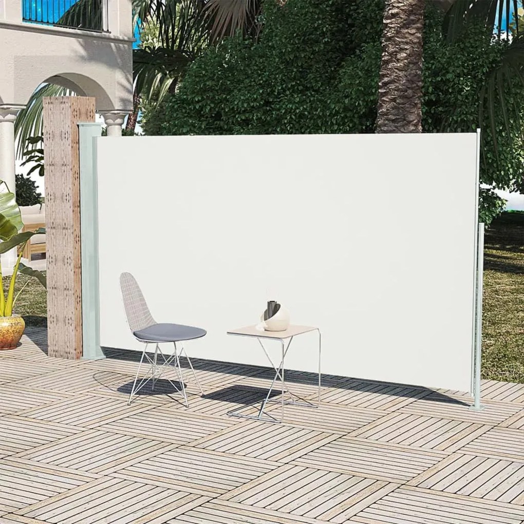 Tenda Laterale Retrattile Per Patio 160x300 Cm Crema /
