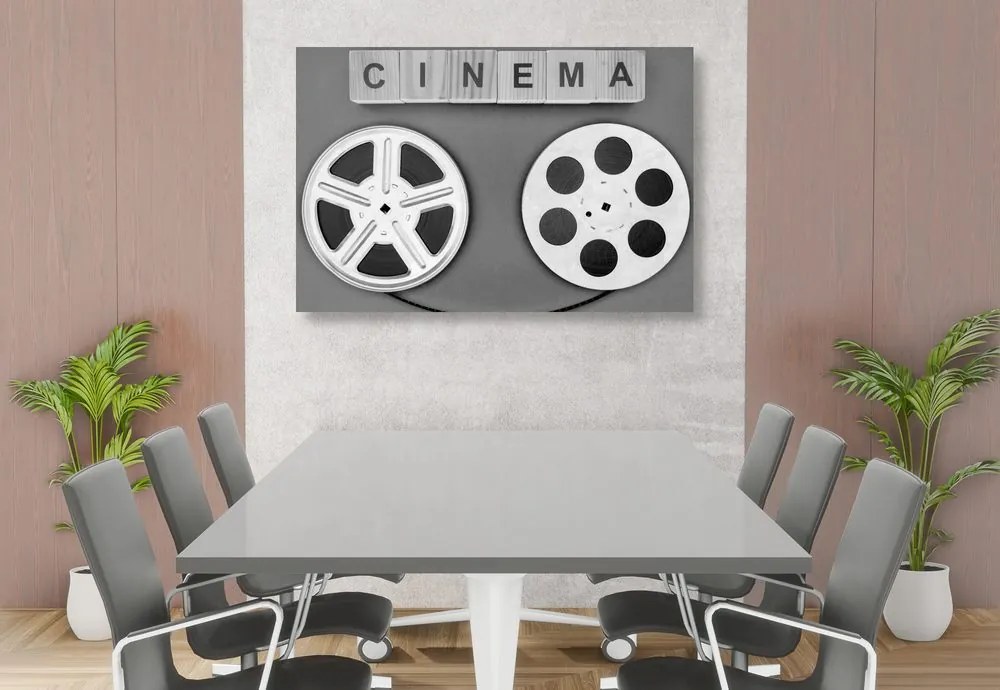 Quadro su tela – Pellicola cinematografica in bianco e nero