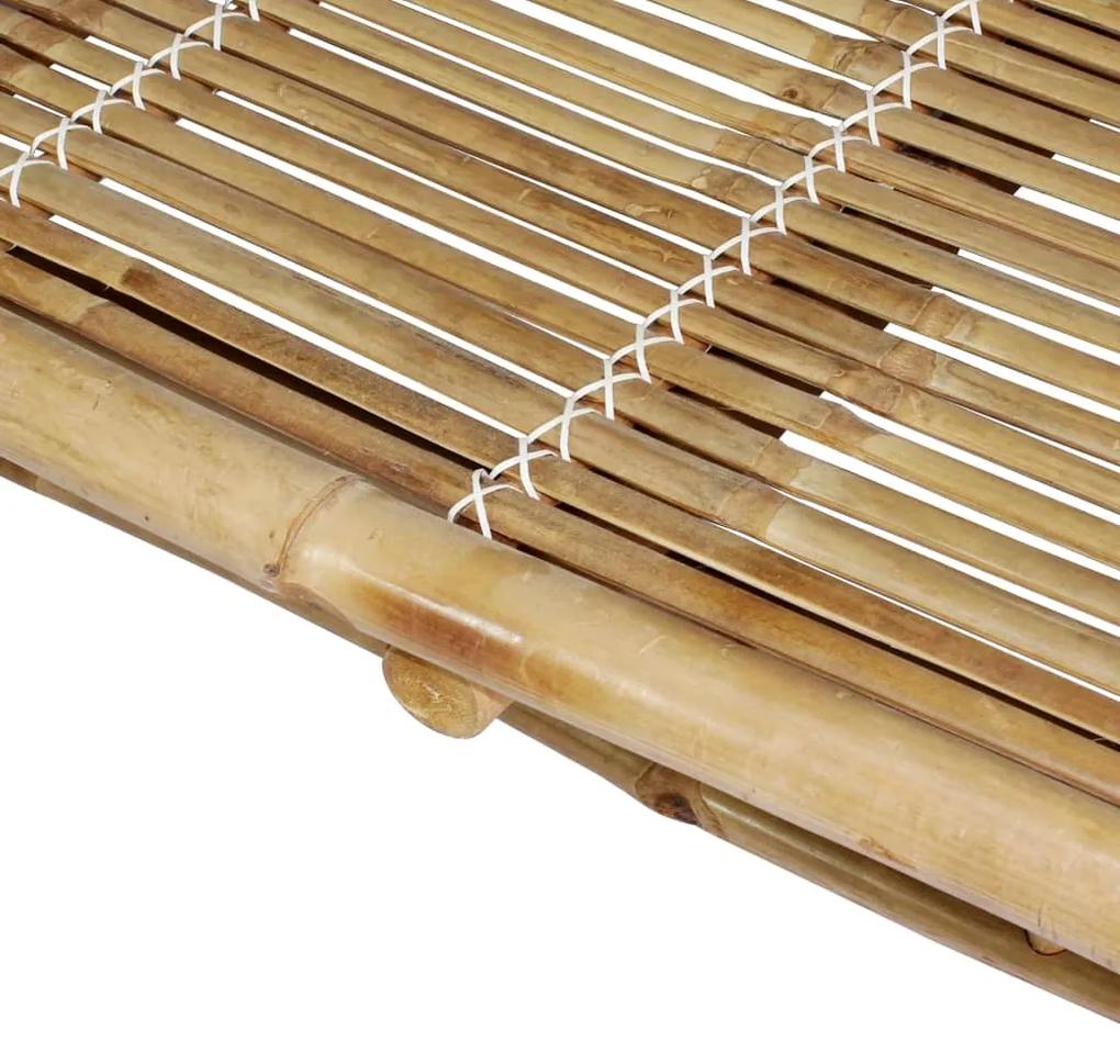 Lettino Prendisole Doppio con Cuscini in Bambù