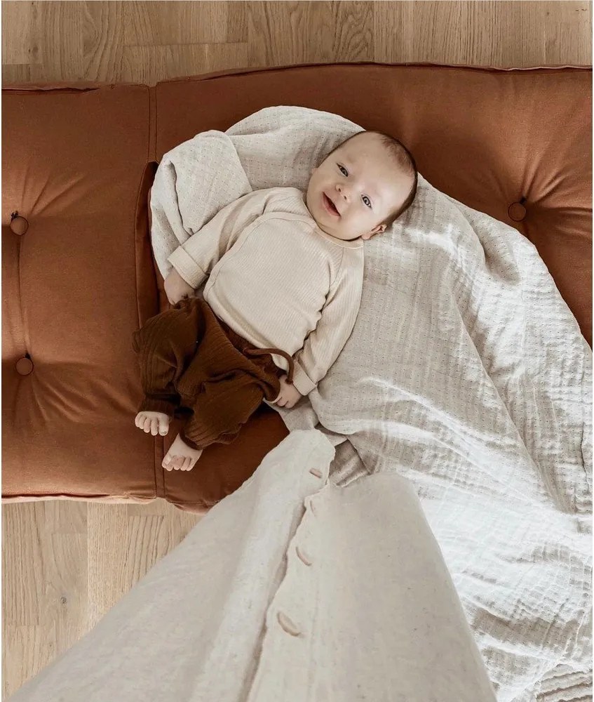 Poltrona pieghevole per bambini con sgabello Grigio scuro Mini Cube - Karup Design