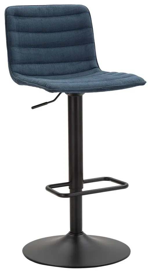 Sgabello da bar regolabile in altezza in nero petrolio (altezza seduta 61 cm) Malia - Mauro Ferretti