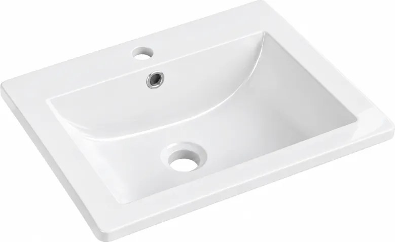 Mexen Lora lavabo da incasso 53 x 46 cm, bianco - 25365300
