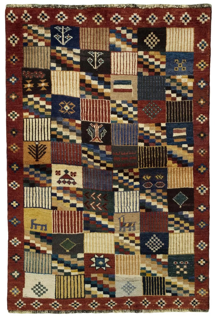 Gabbeh Tappeto persiano 160x110 (Iran) Annodato A Mano