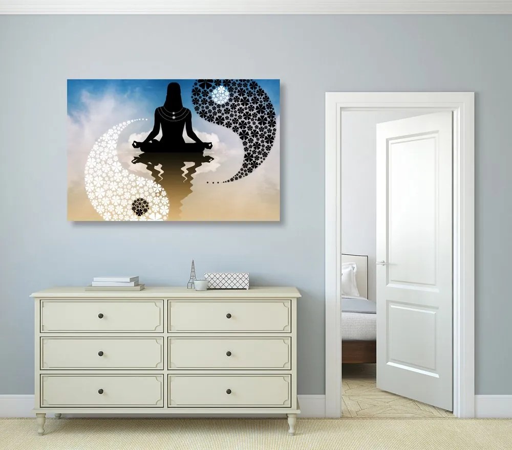 Quadro su tela – Yoga del Jin e Jang