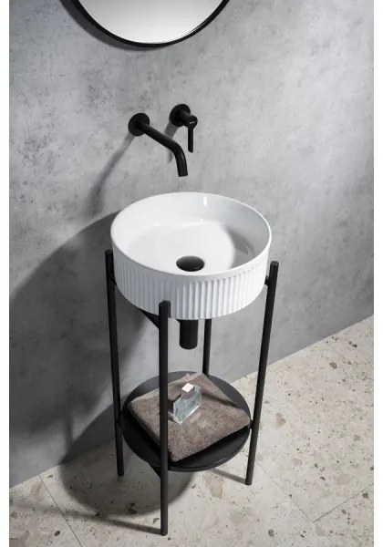 Sapho - Lavabo da appoggio PICOBELLO Ø 37 cm ceramica/bianco