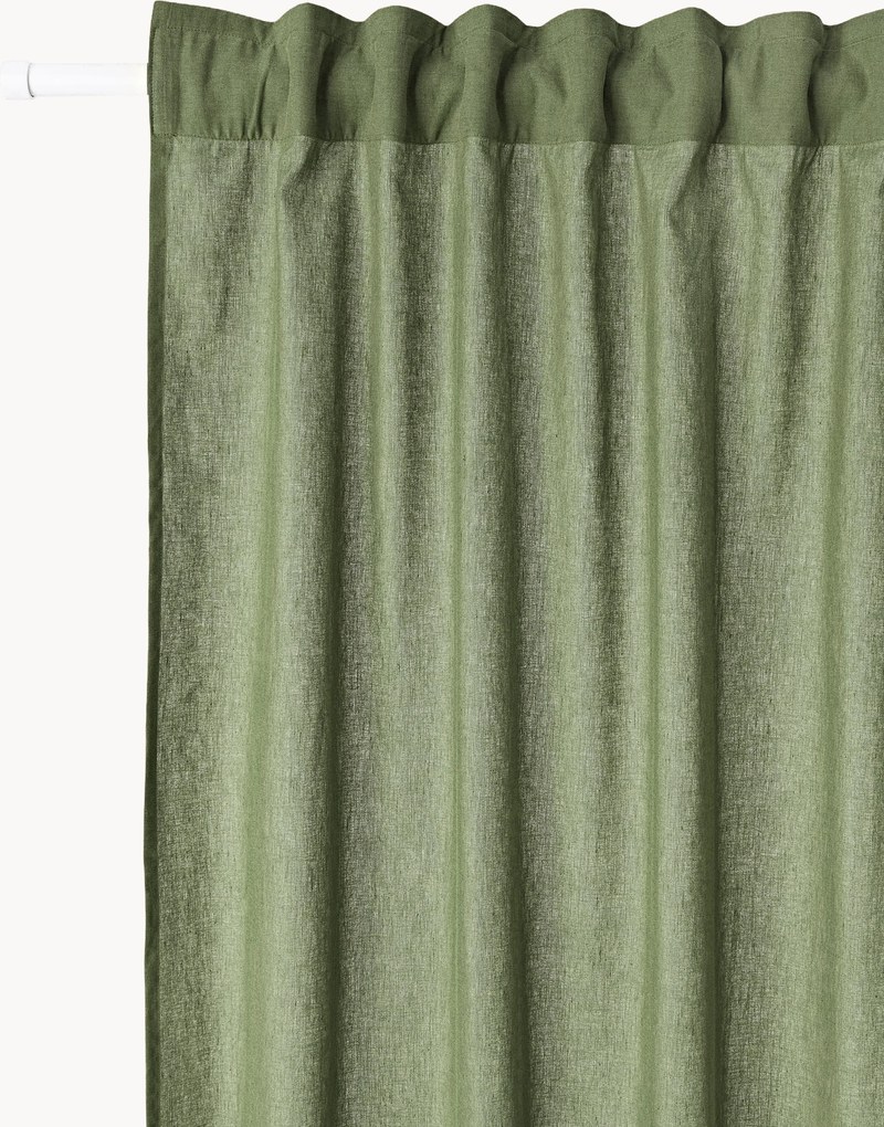 Set di 2 tende semitrasparenti con multibanda Sari, larg. 140 cm
