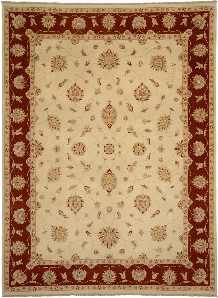 Ziegler Tappeto orientale 380x280 Beige (Pakistan) Annodato A Mano