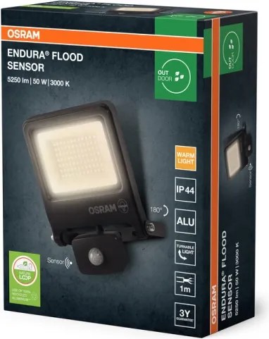 Osram - Proiettore LED con sensore ENDURA LED/50W/230V 3000K IP44