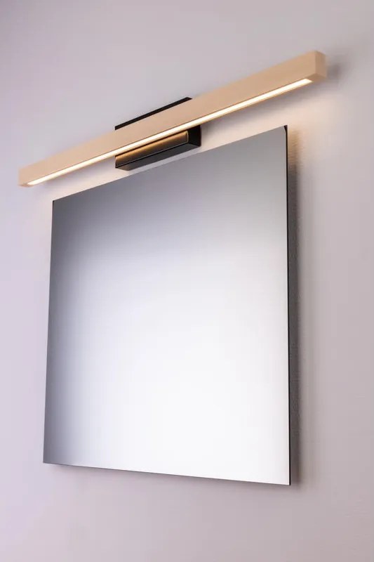 Applique LED scandinavo Dora nero IP44, luce bianco caldo dimmerabile 1050 lumen