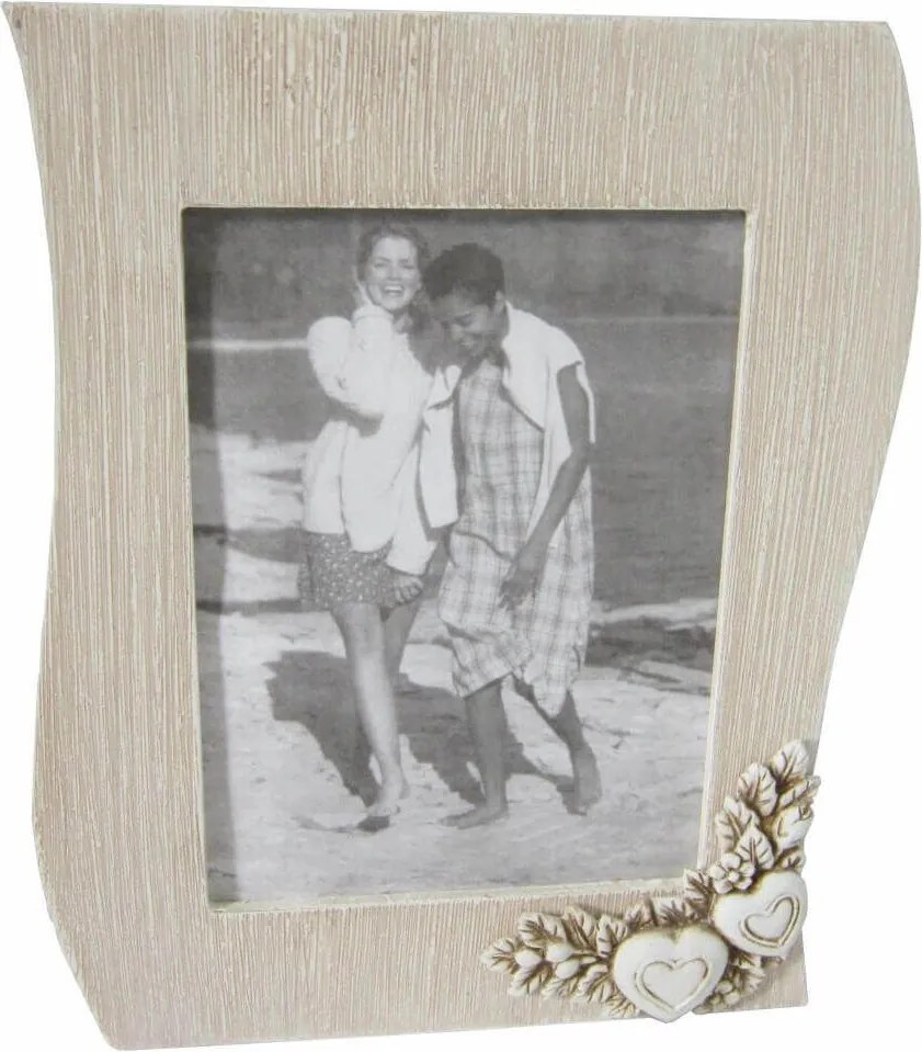 portafoto shabby chic onda cm 18,5 x 2,5 x 24,5 h