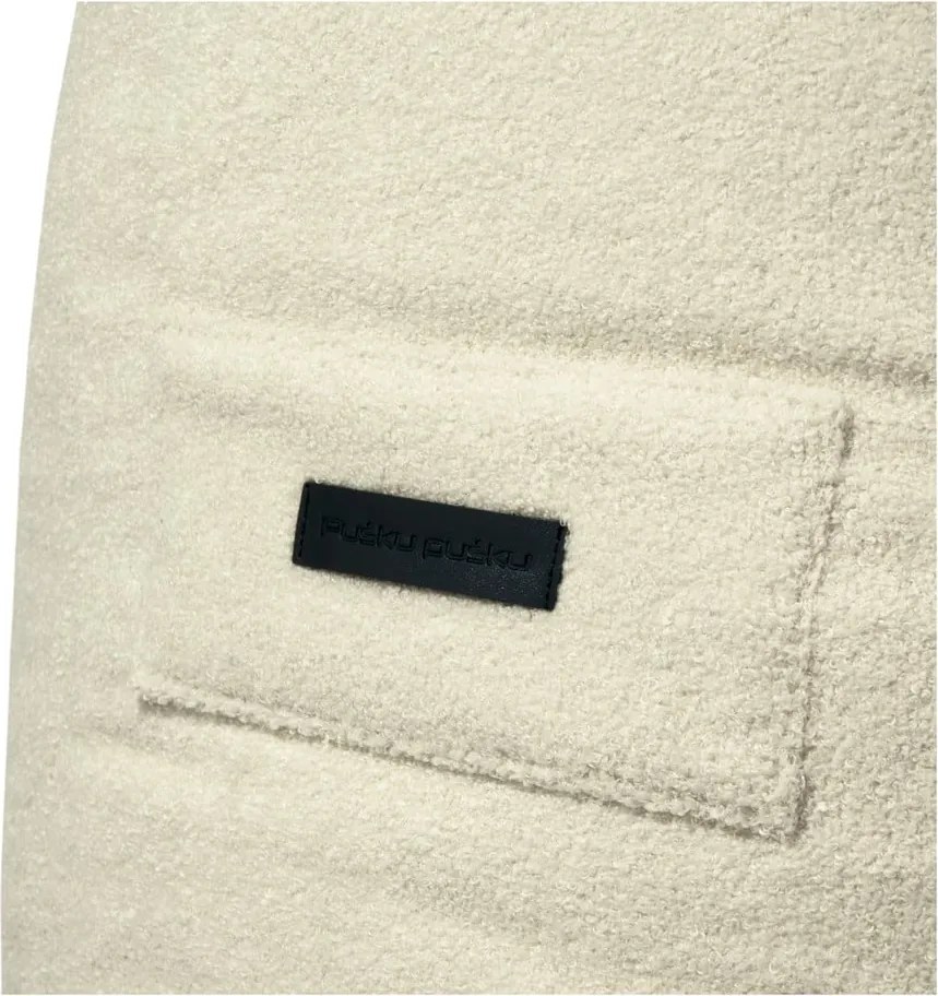 Puof a sacco marrone con rivestimento in bouclé Snug 100 – SLOWDOWN