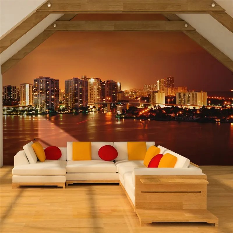 Fotomurale  Welcome to Miami  Colore Nero, Dimensioni e Misure 200x154