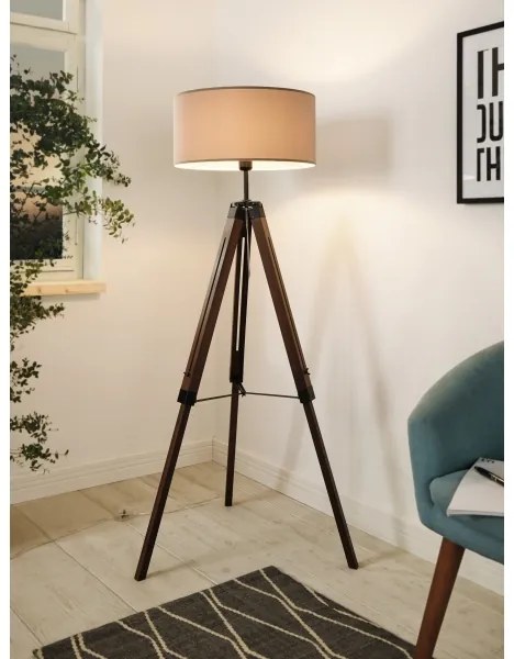 Eglo 94326 - Lampada da terra LANTADA 1xE27/60W/230V