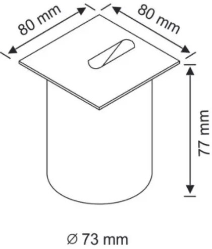Illuminazione LED scale ESPO LED/3W/230V IP54 cromo opaco