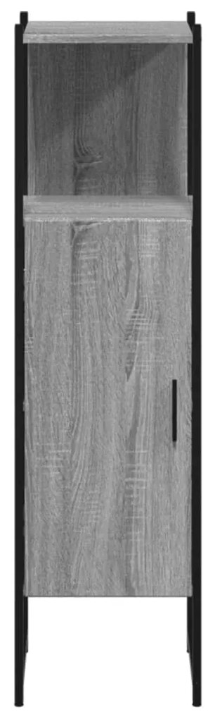 Mobile da bagno grigio sonoma 33x33x120,5cm legno multistrato