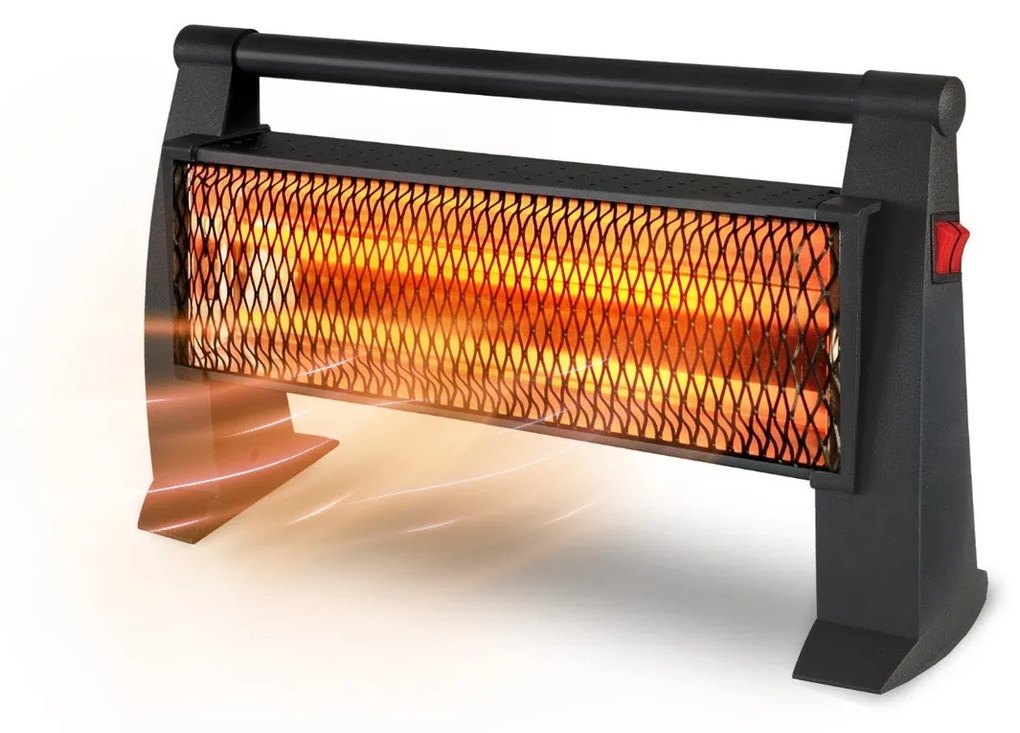 Stufa Riscaldatore Al Quarzo 1200w Ad Infrarossi