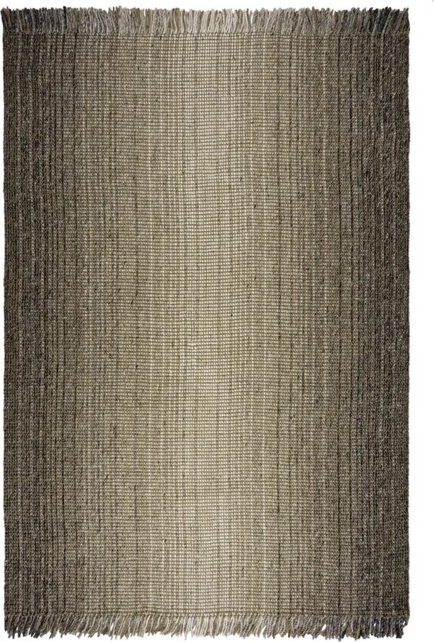 Tappeto grigio in misto iuta reversibile/tessuto a mano 120x170 cm – Flair Rugs