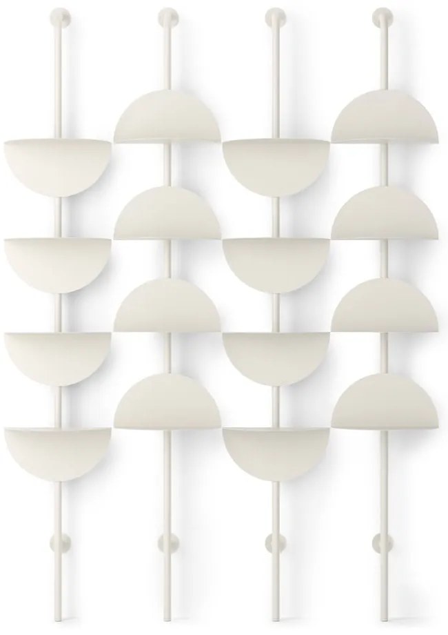 Sistema di scaffalatura componibile bianco opaco in metallo 27x203,5x35 cm Solis – Umbra