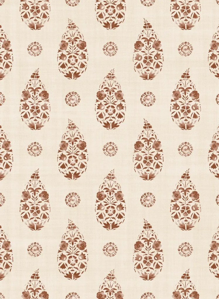 Coordonne Carta da parati Paisley - Clay