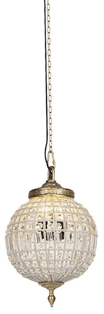 Lampadario Art Déco cristallo con oro 35 cm - Kasbah