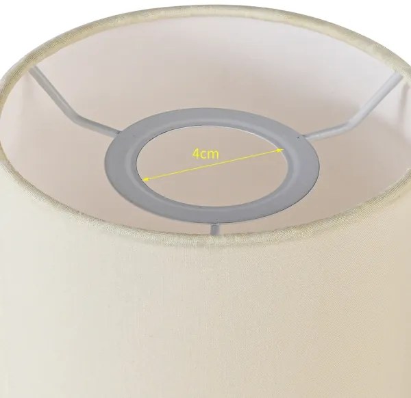 Brilagi - Paralume universale NUBILA E27 15,5x14 cm crema