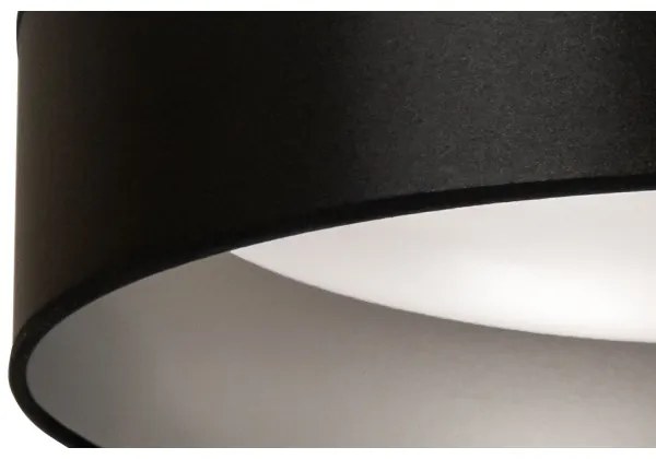 Duolla - Plafoniera LED ROLLER LED/24W/230V diametro 45 cm nero/argento