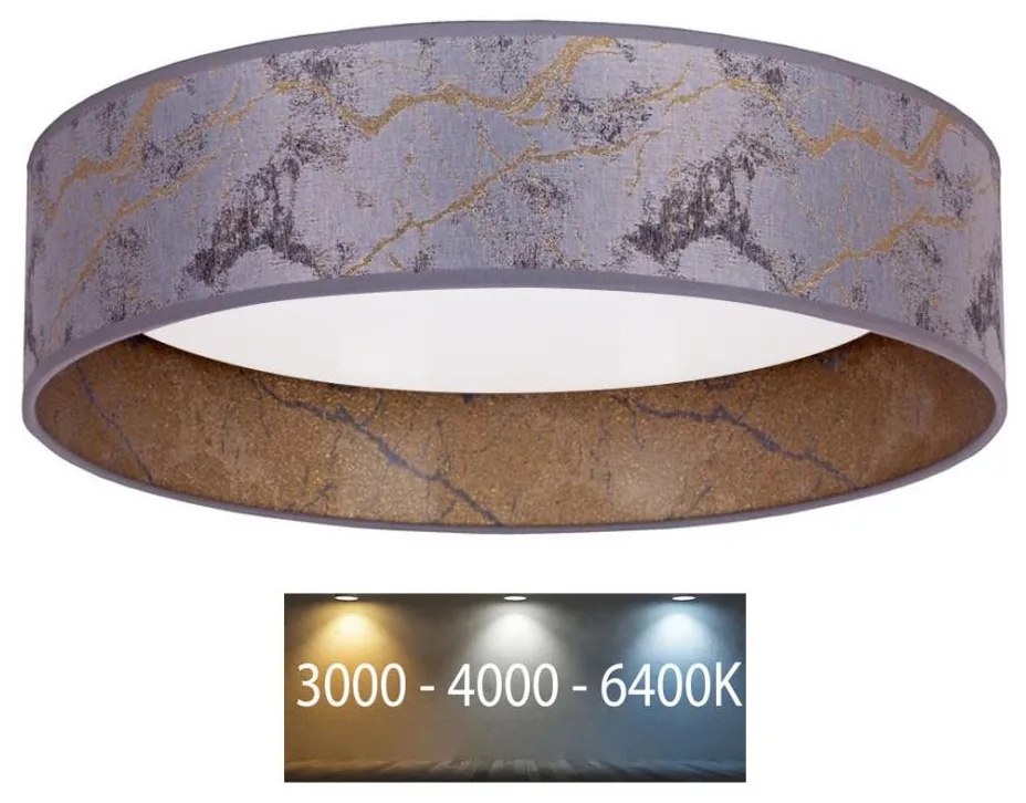 Brilagi - Plafoniera LED VELVET LED/24W/230V 3000/4000/6400K grigio/oro