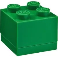 Mini scatola verde quadrata Lego