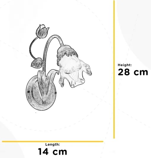 ONLI - Applique ARIANNA 1xE14/6W/230V