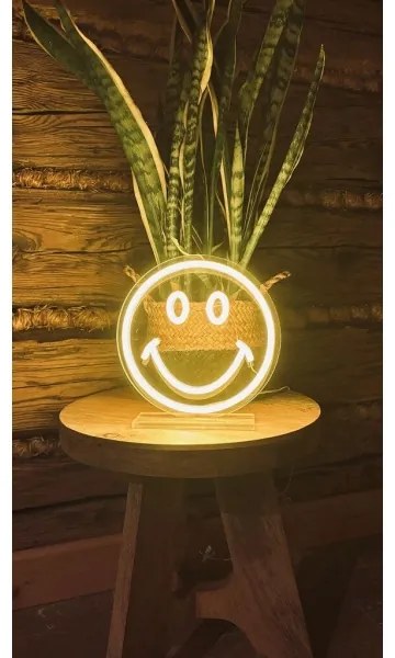 2Kids Toys - LED Neon tavolo decorazione LED/5W/USB smiley