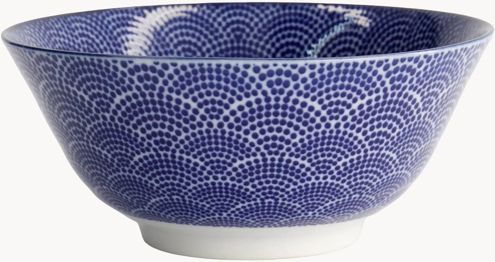 Set di 6 ciotole in porcellana Tayo Nippon Blue