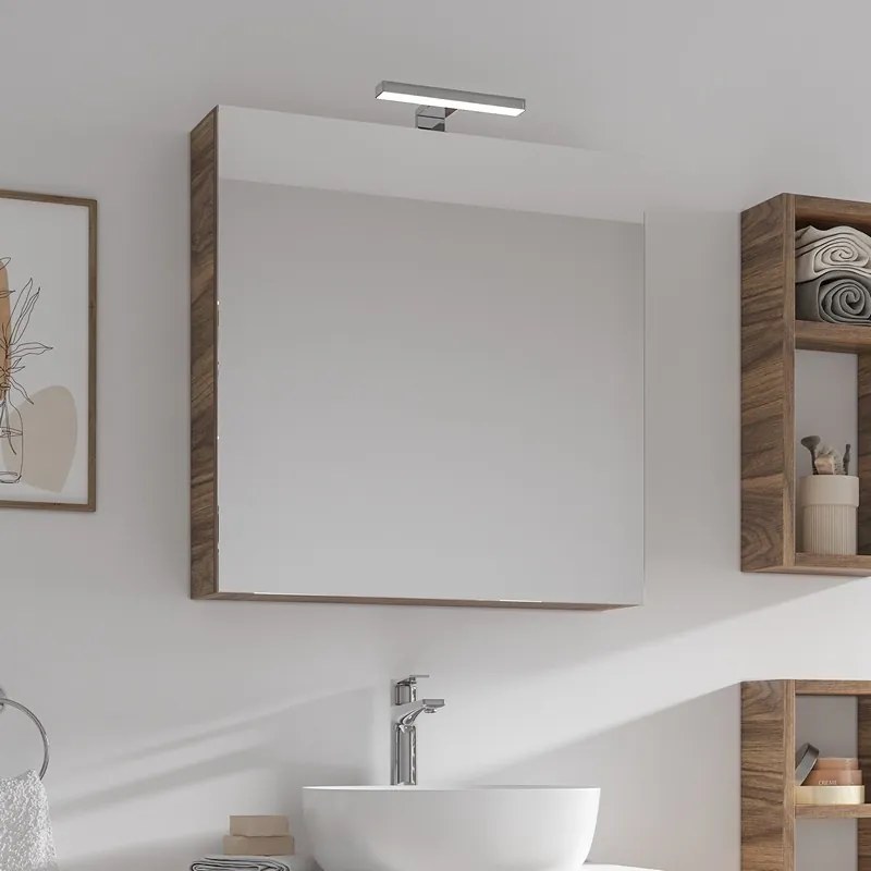 Specchio bagno contenitore in legno 60x13x75cm SP-60 - KAMALU