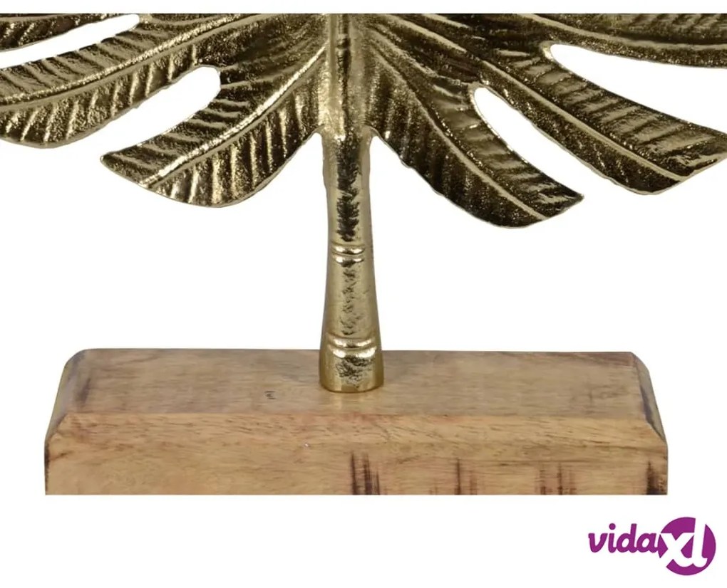 Lesli Living Foglia Decorativa su Supporto Oro
