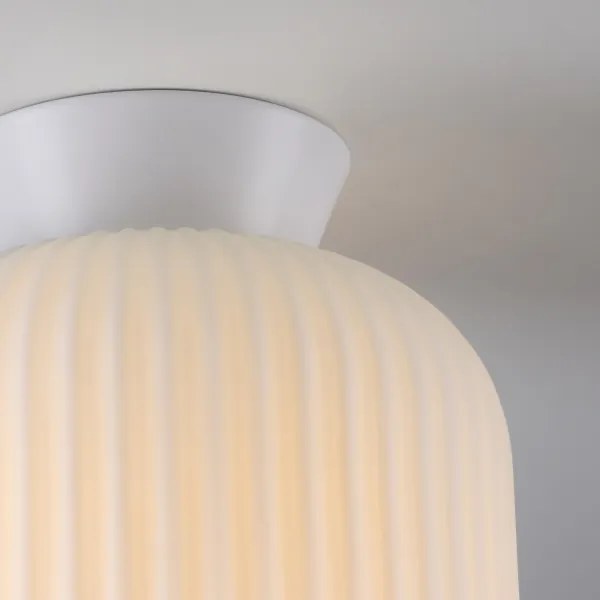 Schöner Wohnen 13574-16 - Plafoniera NAMI 1xE27/25W/230V Ø 20 cm bianca